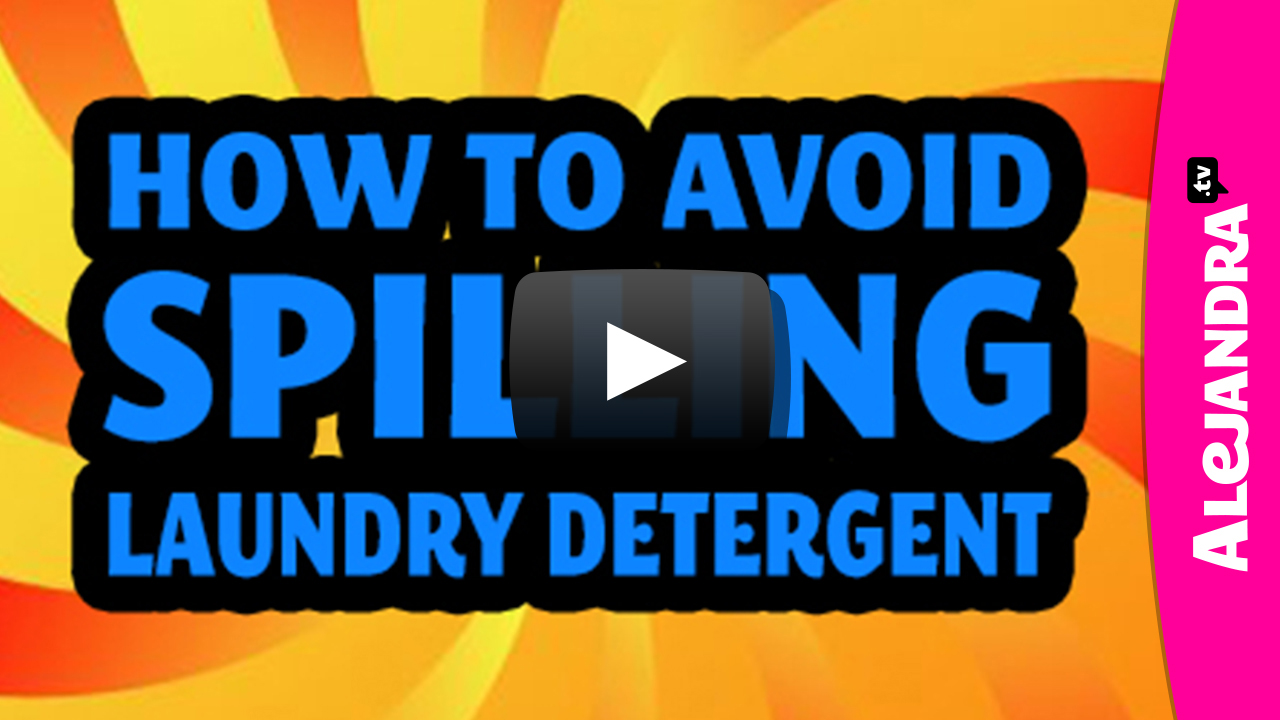 [VIDEO] How to Avoid Spilling Laundry Detergent and Making Everything Sticky