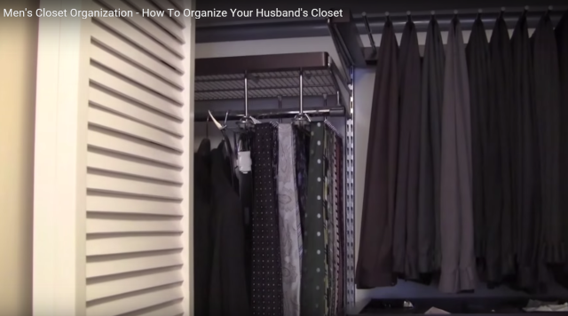 Men's Closet Organization - How To Organize Your Husband's