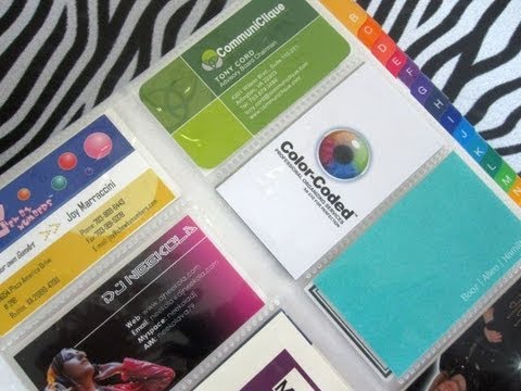 How to Organize Business Cards