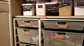 Pantry Organizing Ideas: Keep Dry Good Organized in Airtight Containers and Keep Snacks Organized in Drawers