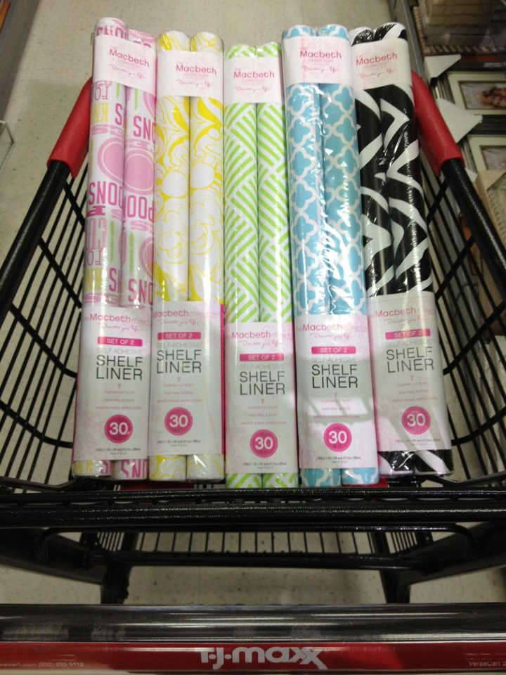 Cutest Shelf Liners for Organizing - Found Them at TJMaxx!