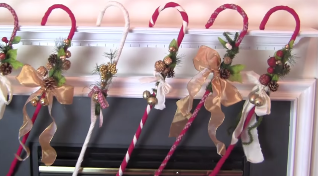 DIY Holiday Craft Tutorial: How to Make Jumbo Candy-canes