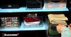 Organizing Napkins and Entertaining Supplies