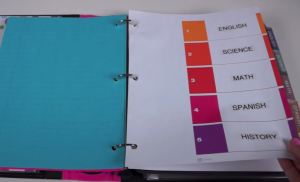 Use Binder Dividers to Keep you Binder Organized