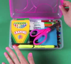 Organizing an Elementary Student's Pencil Case