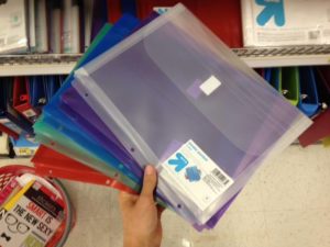 Target Sells Gussetted Binder Pockets!