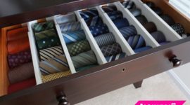 How to Organize Men's Ties