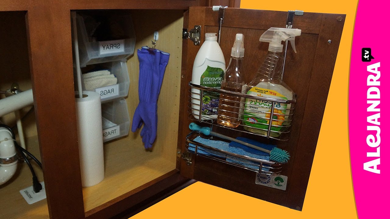 How To Organize Under The Kitchen Sink Cabinet How To Organize Under The Kitchen Sink Cabinet