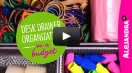 Desk Drawer Organization on a Budget