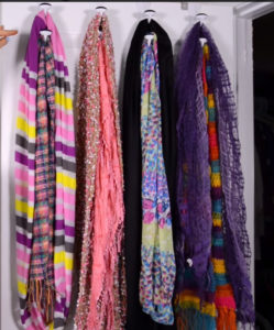 Low Cost Ways To Organize Scarves