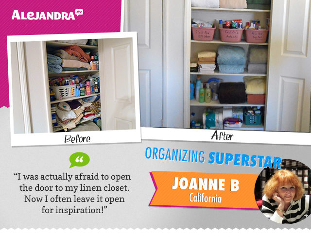 Scared to see what's hiding behind your closet doors? Meet Power Productivity Program Superstar Joanne!