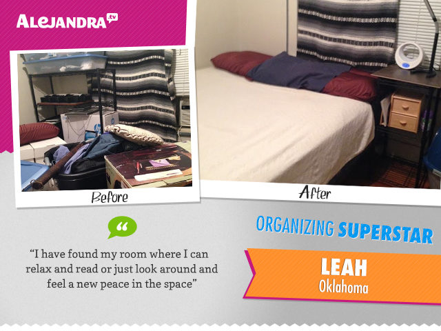If you’re tired of opening your eyes to chaos in the morning, let Power Productivity Program Superstar Leah inspire you with her bedroom transformation!