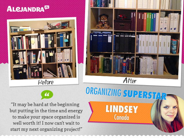 Let Lindsey inspire you to confront your clutter with confidence!