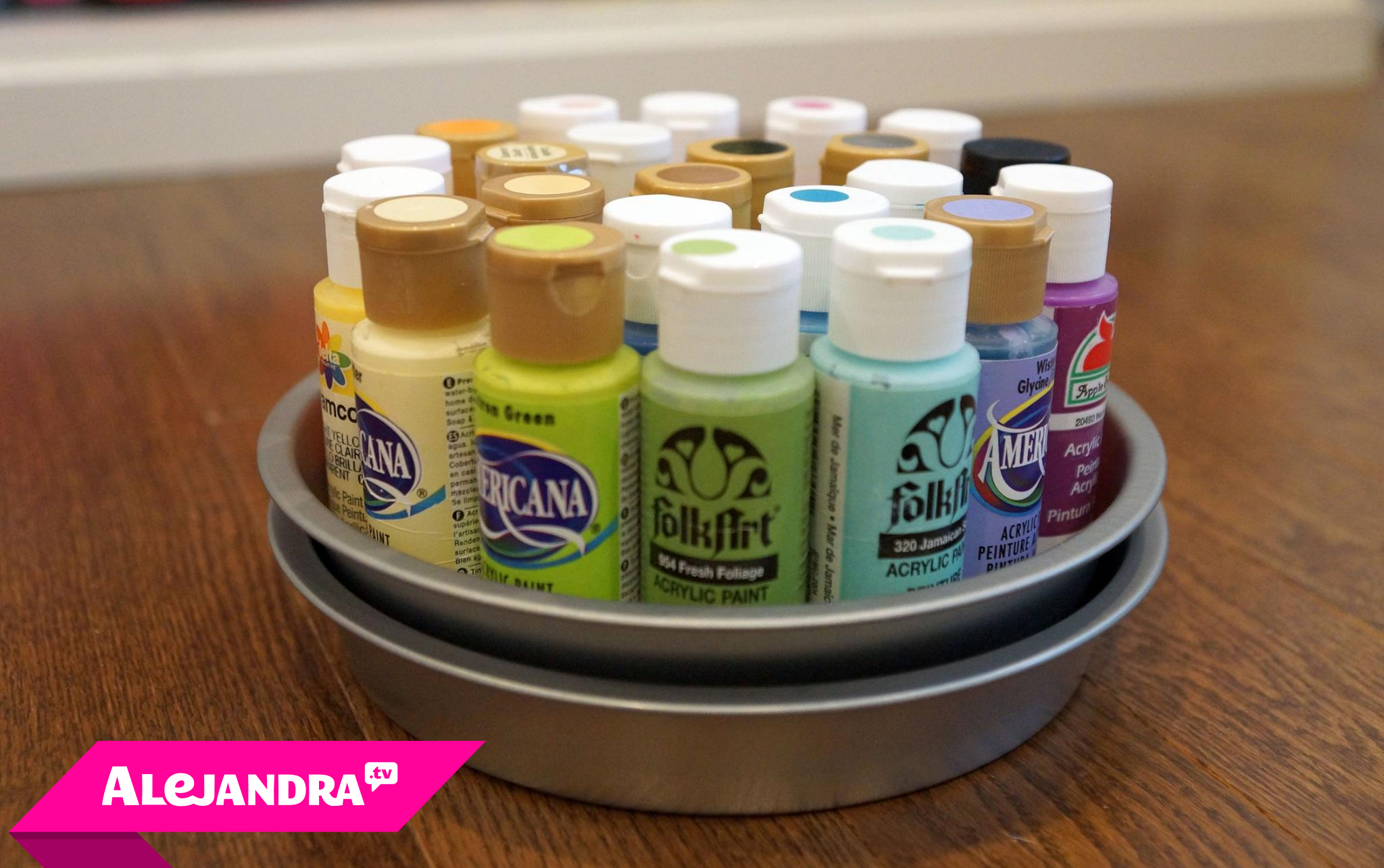 DIY Craft Paint Organizer