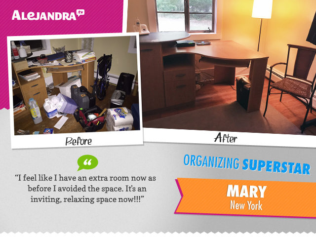 Power Productivity Superstar Mary went from avoiding to enjoying her office!