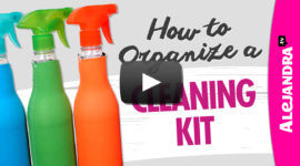 How to organize a cleaning kit