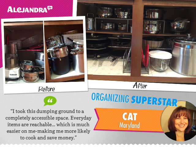 Cat's Kitchen Cabinet Transformation Helps Her Save Money
