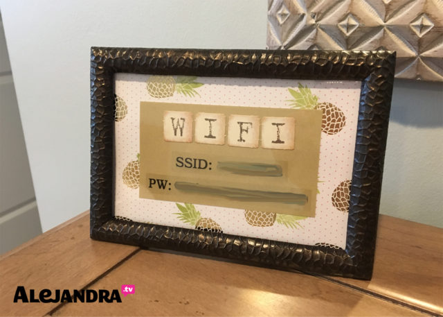 Guest Room Organization Tips - How to Display the Wifi  Info & Password