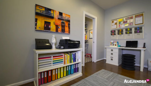 Home Office Organization Ideas from Alejandra.tv