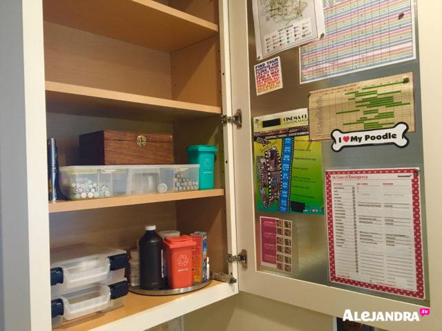 Kitchen Organizing Tips - How to Organize Vitamins, Medications, and First Aid Kit in a Cabinet