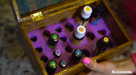Essential Oil Organization Ideas - DIY Oil Organizer from Alejandra.tv