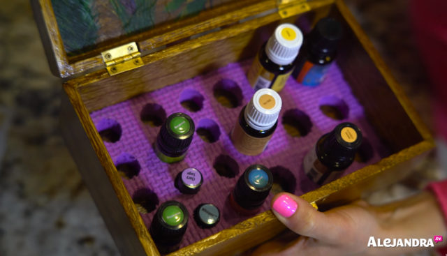 Essential Oil Organization Ideas - DIY Oil Organizer from Alejandra.tv