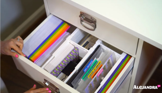 Shipping Drawer Organization - How to Organize Envelopes, Stamps, and Mail Supplies in your Desk Drawer