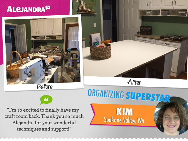 Make room for what brings you joy! Be inspired by Power Productivity Program Superstar Kim’s craft room makeover.