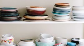 washing dishes