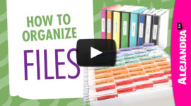 How to organize files from #AlejandraTV